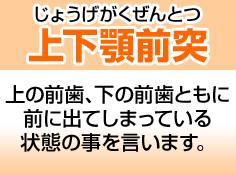 上下顎前突